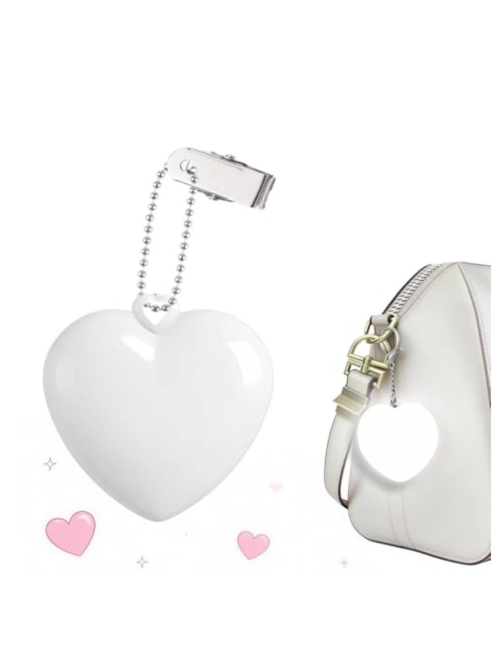 Heart Shaped Purse Light LED Automatic Glow Hanging Night Light Gift